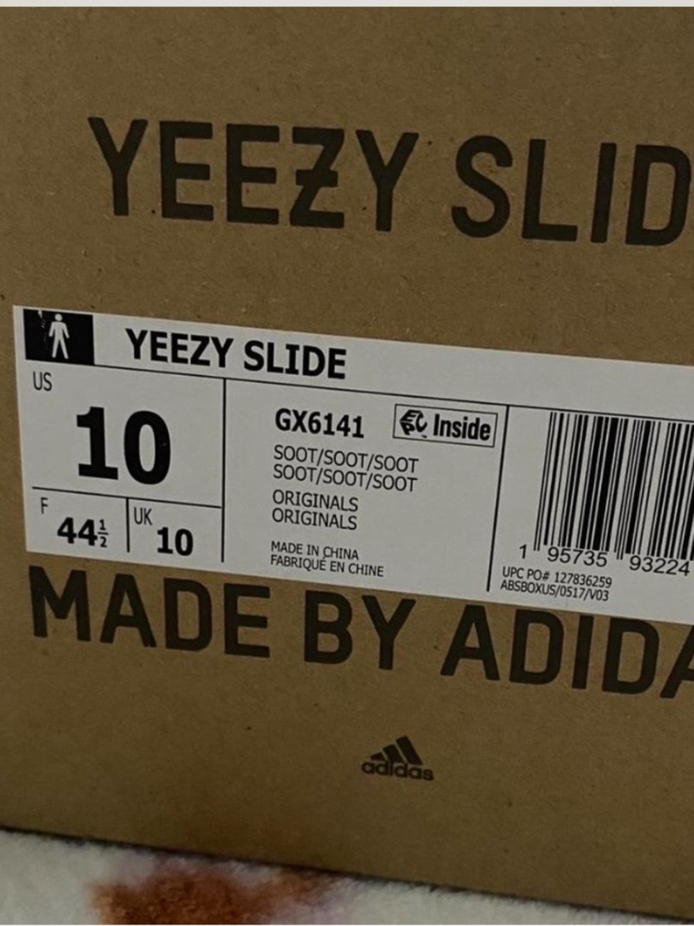 adidas Yeezy Slide - Soot Brown